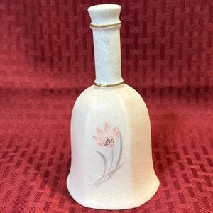 Royal Tara Fine Bone China Panel Bell with Pink Flowers